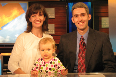 Chris, Elaine, and Katie at The Weather Channel