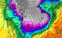 SPC HREF 2-m Air Temperature, 1200 UTC 22 December 2022 Ensemble Mean, Valid 1000 UTC 23 December 2022