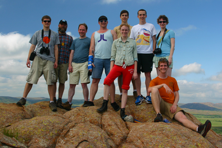 The class at the summit of Elk Mountain