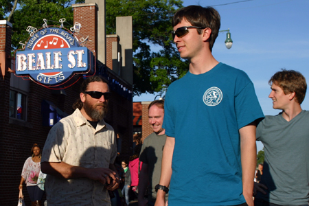 Walking on Beale St.