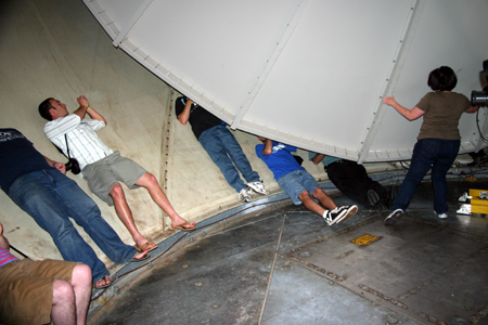 Inside the radome
