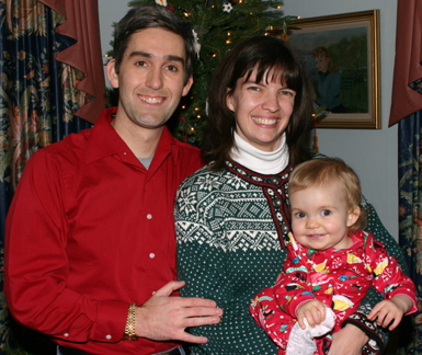 The family at Christmas