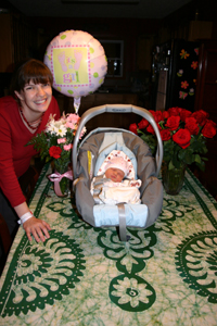 Kathleen and Elaine at home