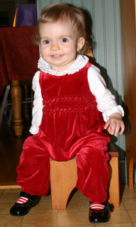 Katie in a chair