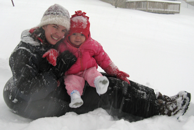 Katie and Mommy