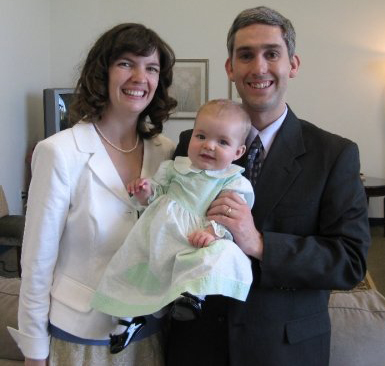 Chris, Elaine, and Katie on Easter Morning