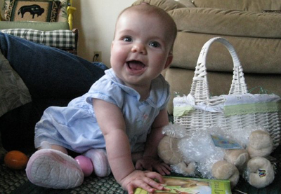 Katie on her first Easter